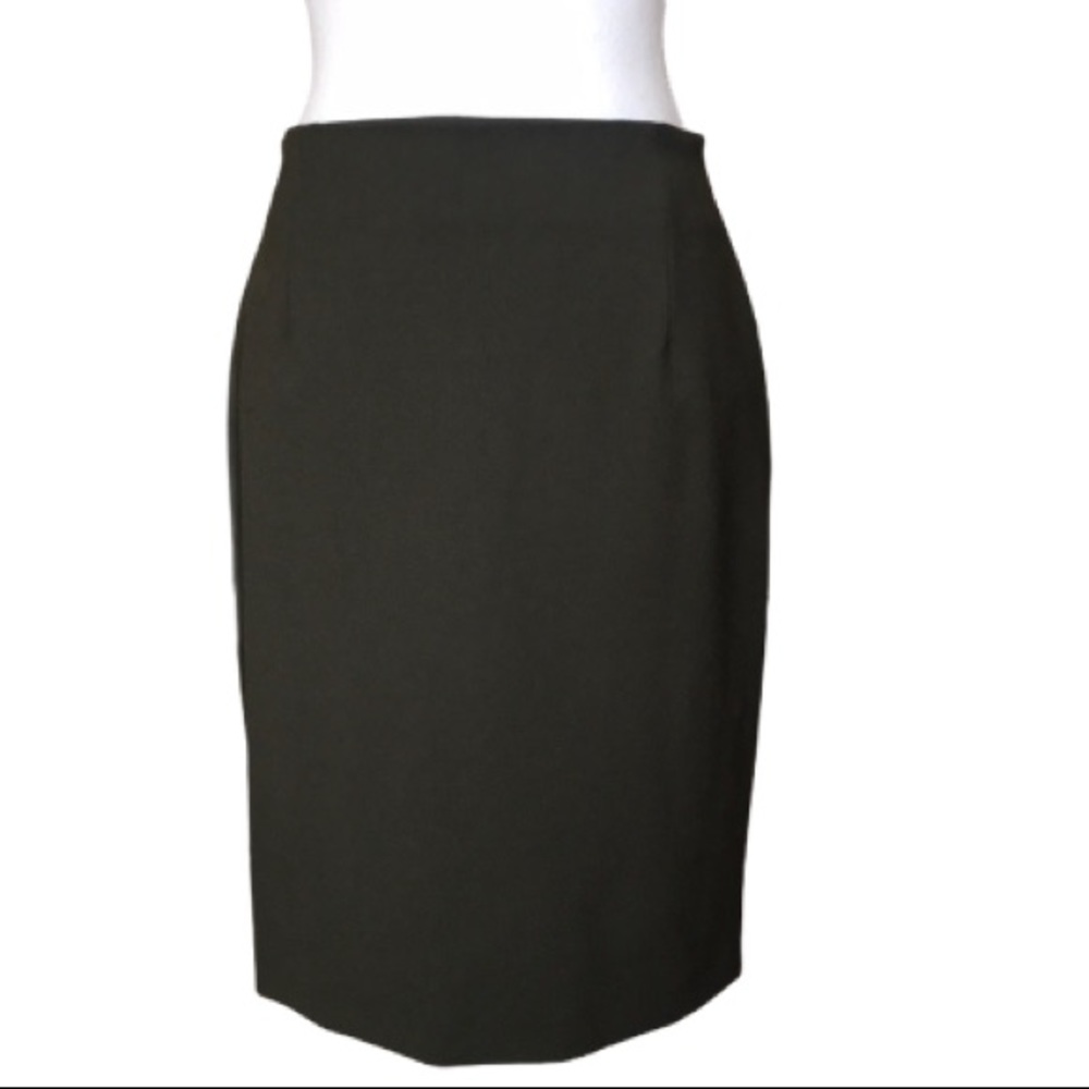 Piazza Sempione  wool pencil skirt in olive green color